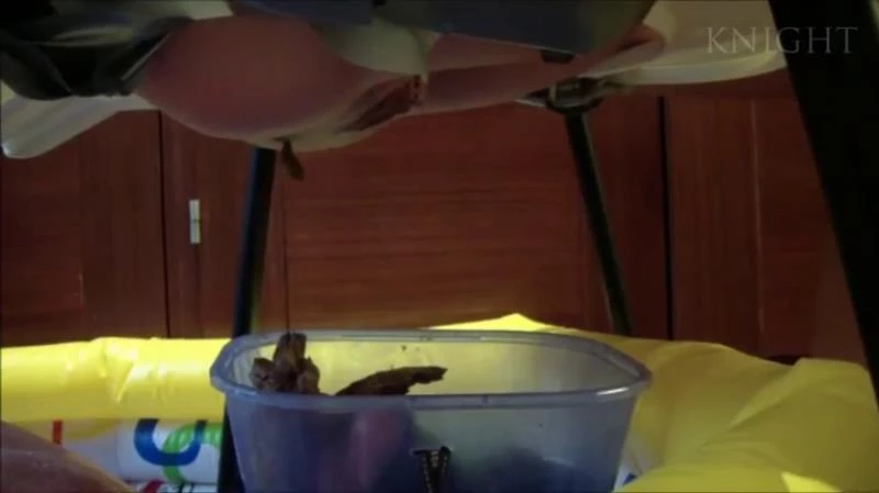 Young Girls Poop From Chair On Slave In Pool P1