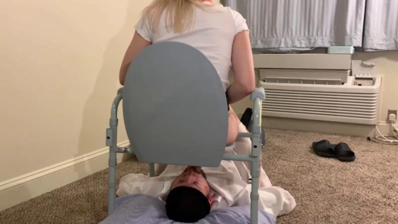 Scat Slave Bottomless Toilet 2 with Princess Kazer P1