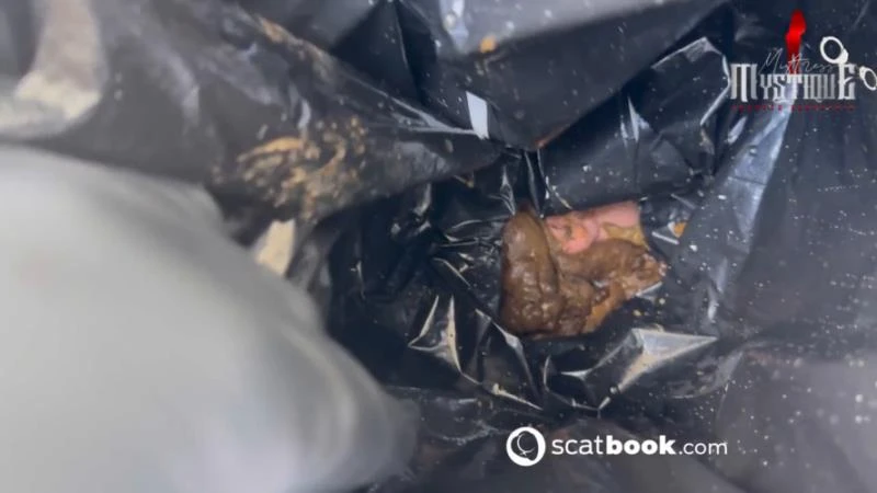 Fun with a toilet slave on the loggia, Scat feeding. P1