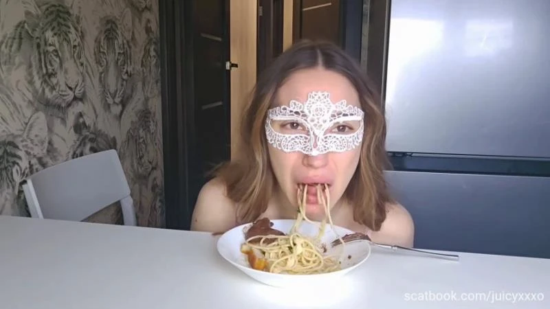 Scat Spaghetti Time Eating P1