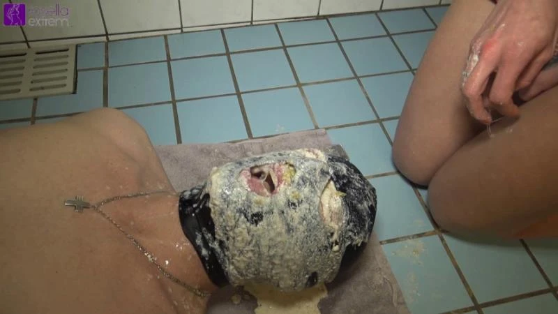 Teeny Female Slave, vomiting in slave mouth!