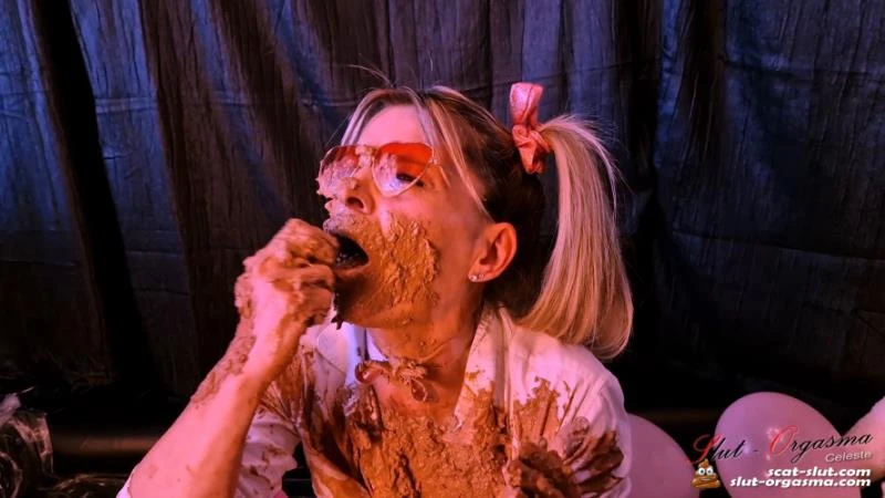 Scat Slut-Orgasma Celeste cum and play with me in shit