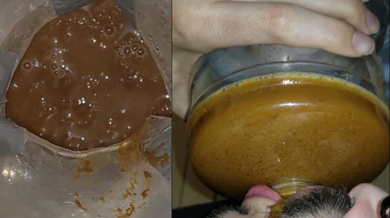 1 LITER PEE on fresh HUGE DUMP