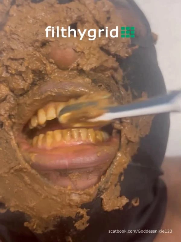 Made a Big Mess on His Face