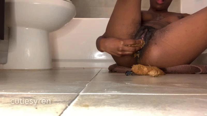 CutieSyren - Hairy Scat Pussy Fingering POV P1